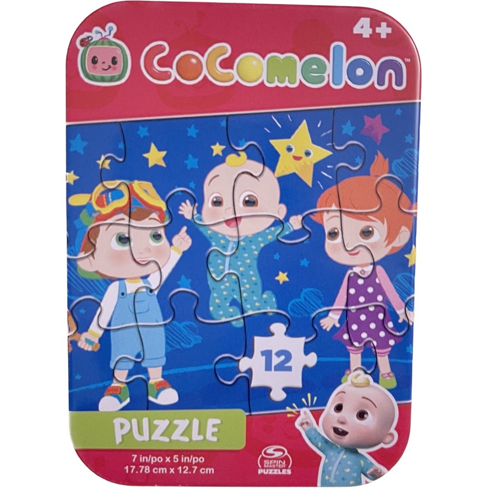 CoComelon 12 Piece Puzzle in Tin Box
